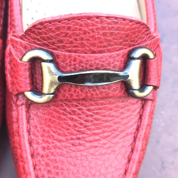 Like new Marc Joseph New York Grand St. Red Leather Loafers, sz 7.5 - Picture 8 of 9